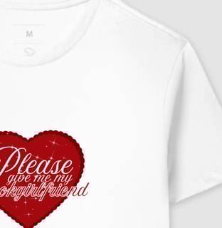 Nome do produto Heart Bookgirlfriend- Baby tee