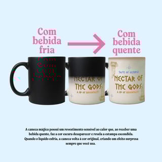 Nome do produto Caneca Nectar dos Deuses- PERCY JACKSON