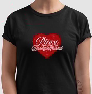 Nome do produto Heart Bookgirlfriend- Baby tee
