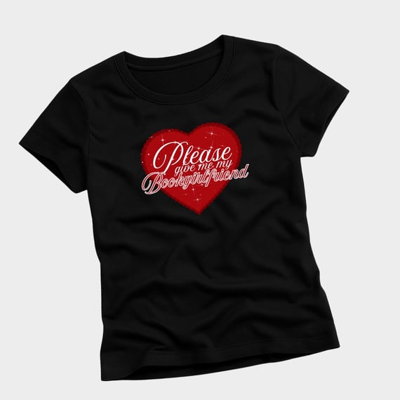 Heart Bookgirlfriend- Baby tee