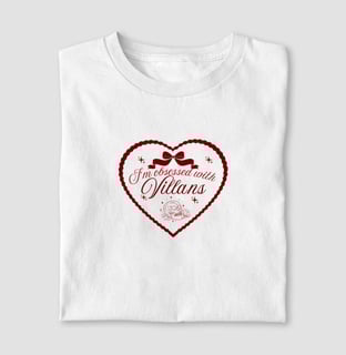 Nome do produto Villans- Baby tee