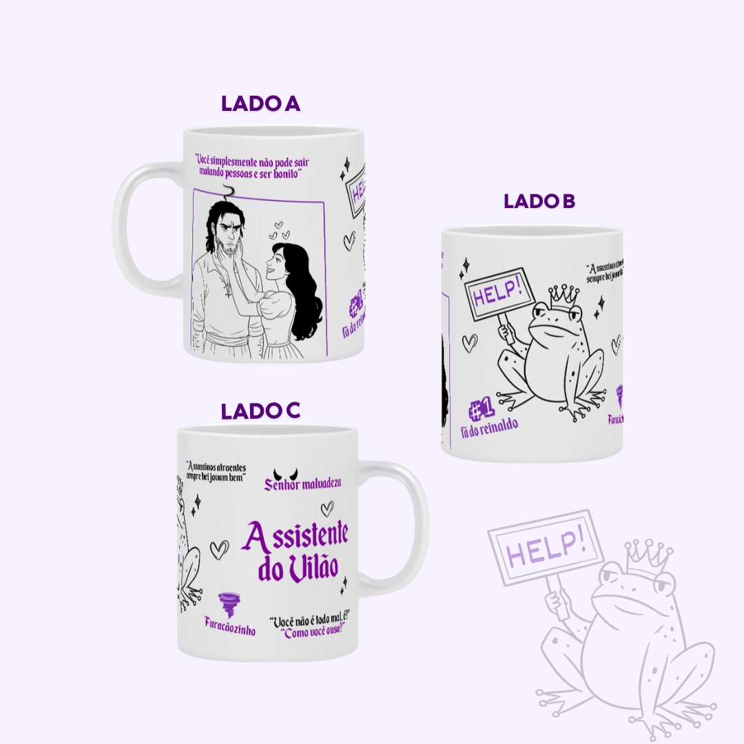 Nome do produto: Assistente do Vilão- Caneca