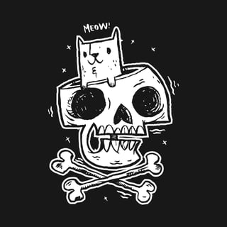 Nome do produto Skull Head Cat - Feminina