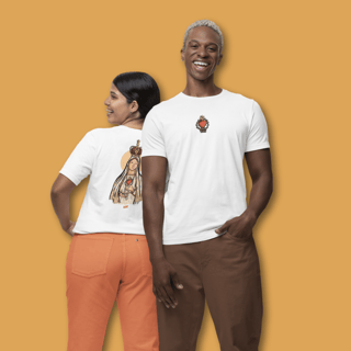 Nome do produto Camiseta Unissex  - Fátima - Totus Tuus 