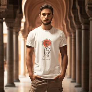 Nome do produto Camiseta Prime Unissex - Transforma o Meu Nada em Amor – Santa Teresinha