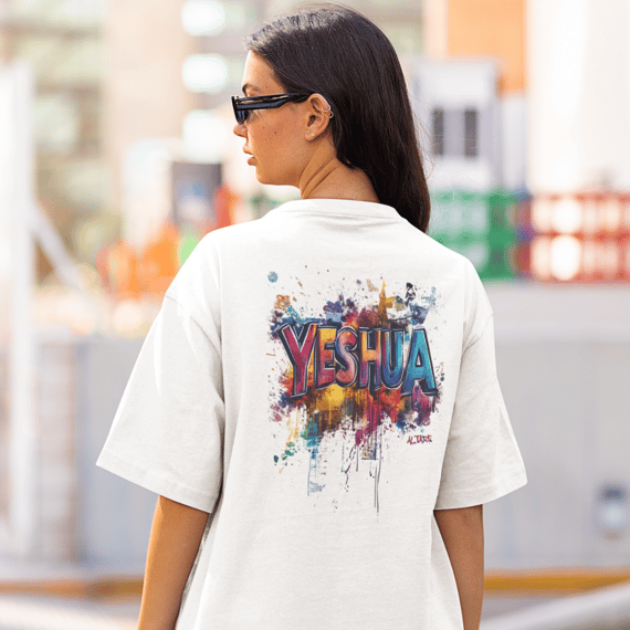 Camiseta Oversized YESHUA Grafite