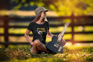 Nome do produtoCamiseta feminina Punk Panda