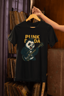 Nome do produtoCamiseta unissex Punk Panda