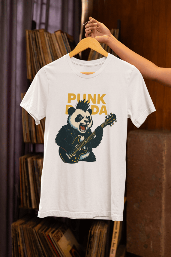 Camiseta unissex Punk Panda
