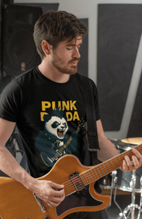 Nome do produtoCamiseta unissex Punk Panda