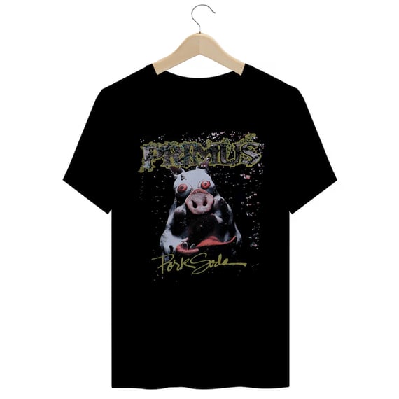 Camiseta Premium Primus - Pork Soda - Coleção Rock