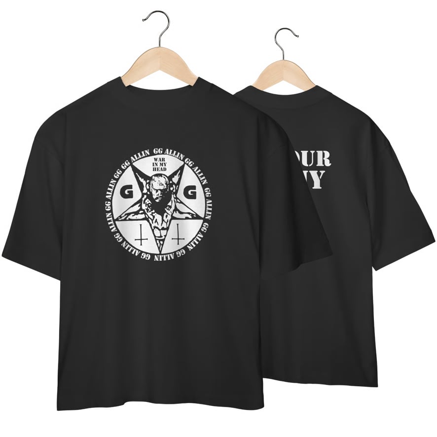 Nome do produto: Camiseta Oversized GG Allin - Coleção Punk/ Hardcore