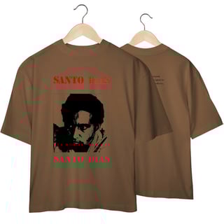 Nome do produto Camiseta Oversized Santo Dias - Coleção Personalidades