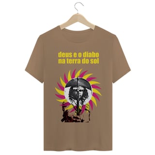 Nome do produto Camiseta Premium Deus e o Diabo na Terra do Sol - Cinema Nacional Cult - Coleção Filmes
