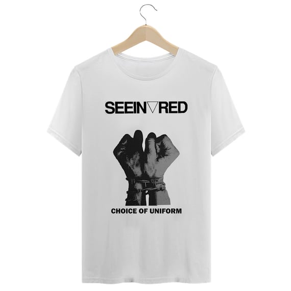Camiseta Premium Seein Red - Coleção Punk/Hardcore