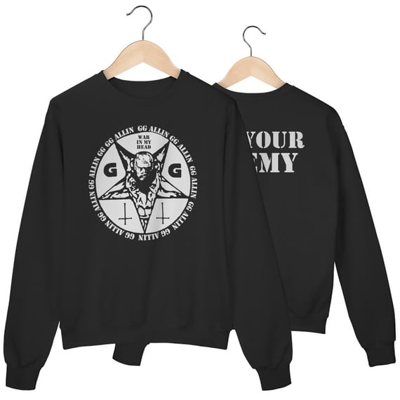 Moletom Fechado Premium GG Allin - Coleção Punk/ Hardcore