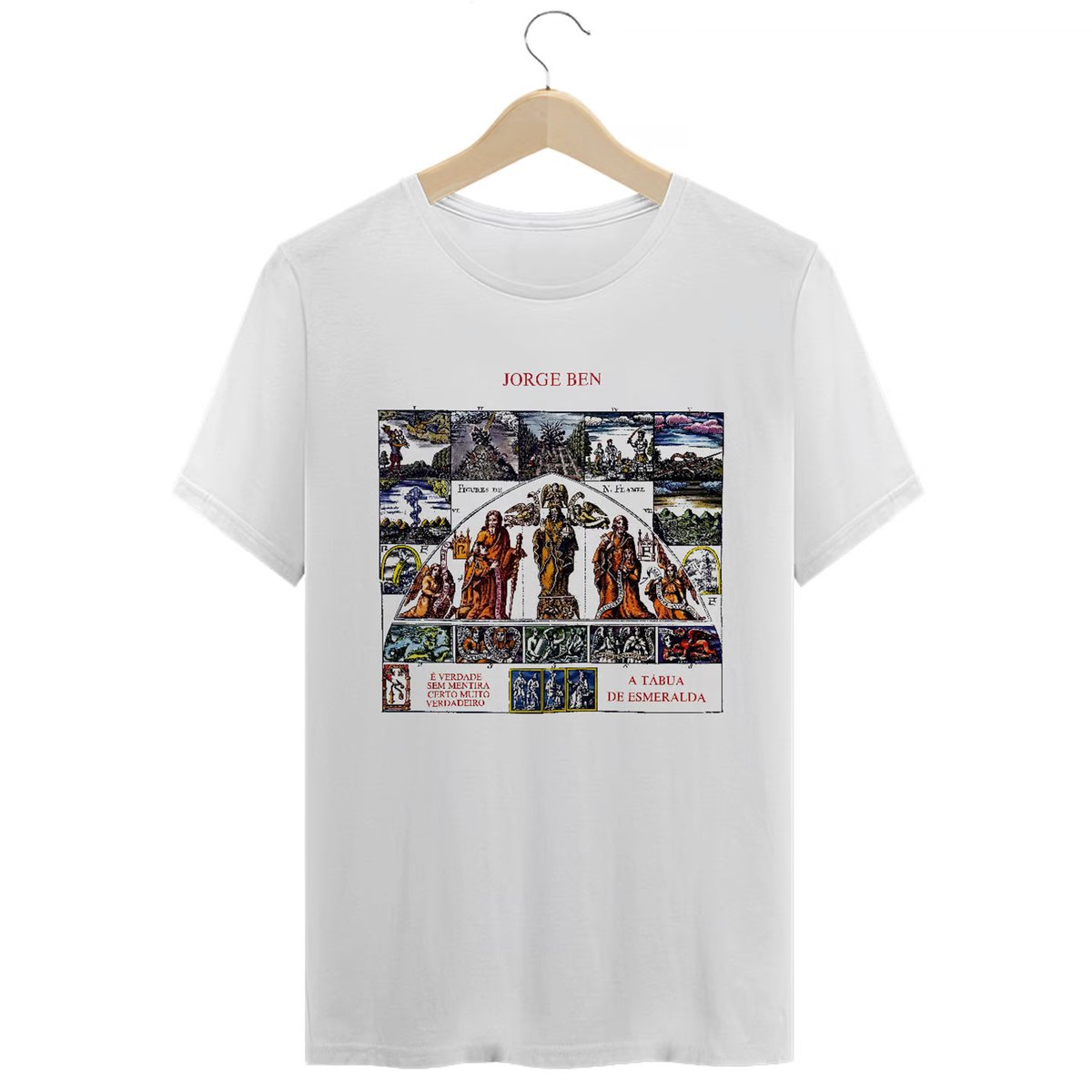 Nome do produto: Camiseta Premium Jorge Ben – A Tábua de Esmeralda - Coleção MPB