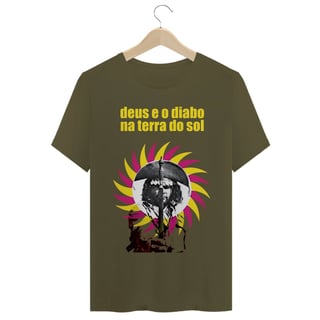 Nome do produto Camiseta Premium Deus e o Diabo na Terra do Sol - Cinema Nacional Cult - Coleção Filmes