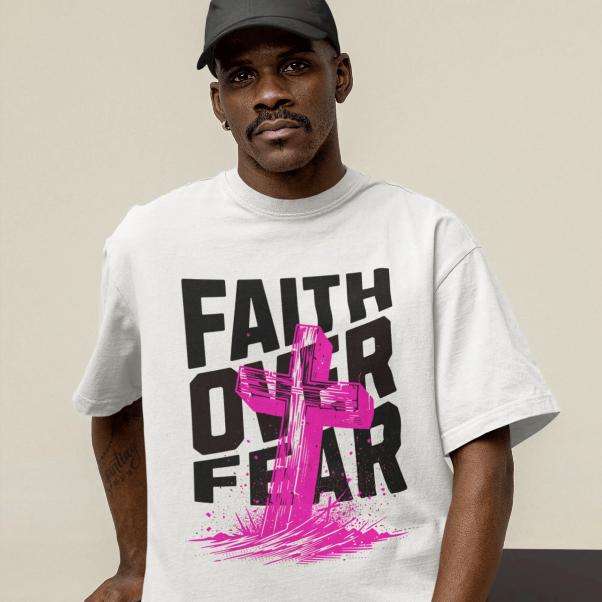 Nome do produto: Oversized - Faith Over Fear