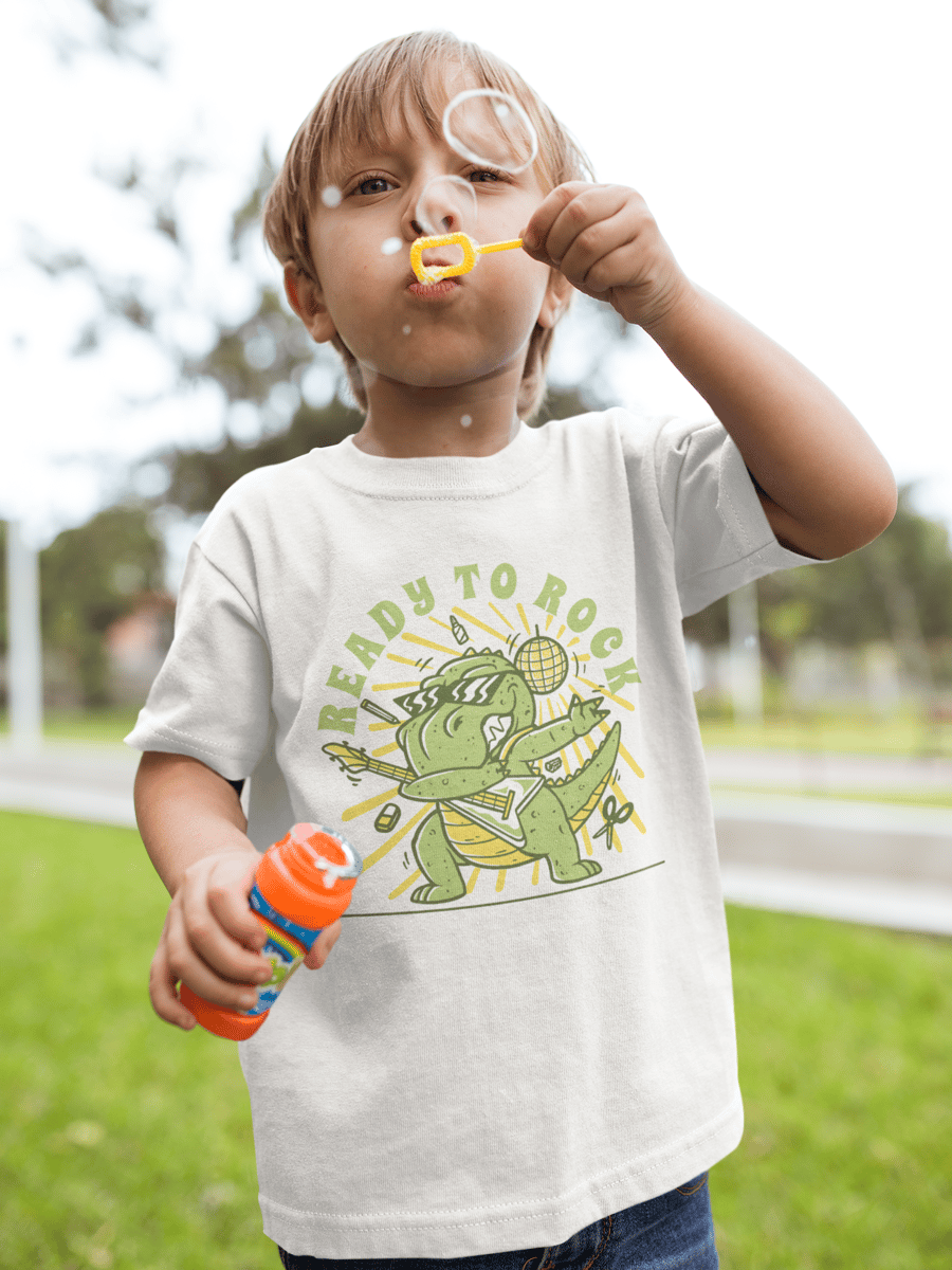 Nome do produto: Camiseta Ready to Rock (2 a 14 anos)