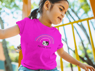 Camiseta Feline Good  (2 a 14 anos)