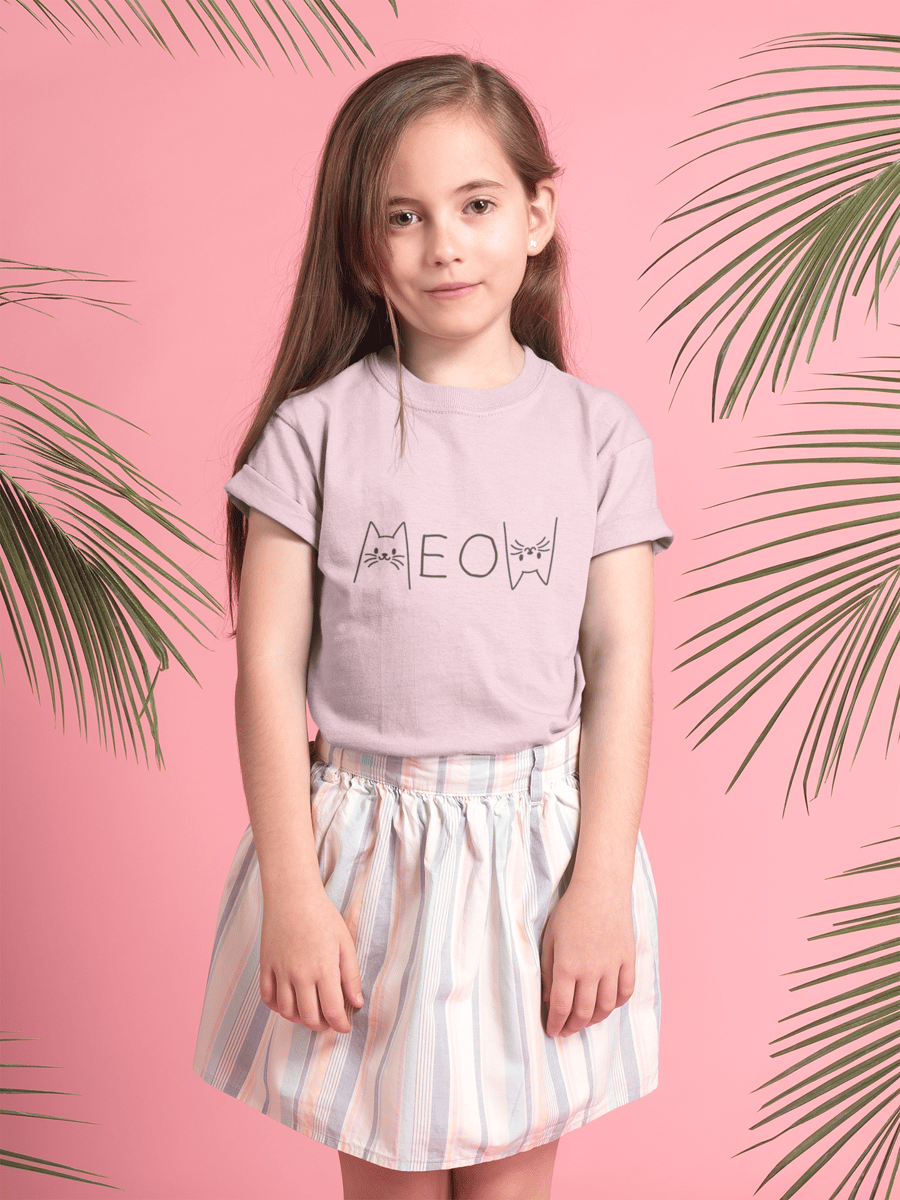 Nome do produto: Camiseta Meow (2 a 14 anos)