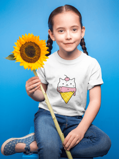 Nome do produto Camiseta Ice Cream Kitten (2 a 14 anos)