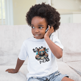 Nome do produto Camiseta Roar with the Bear (2 a 14 anos)