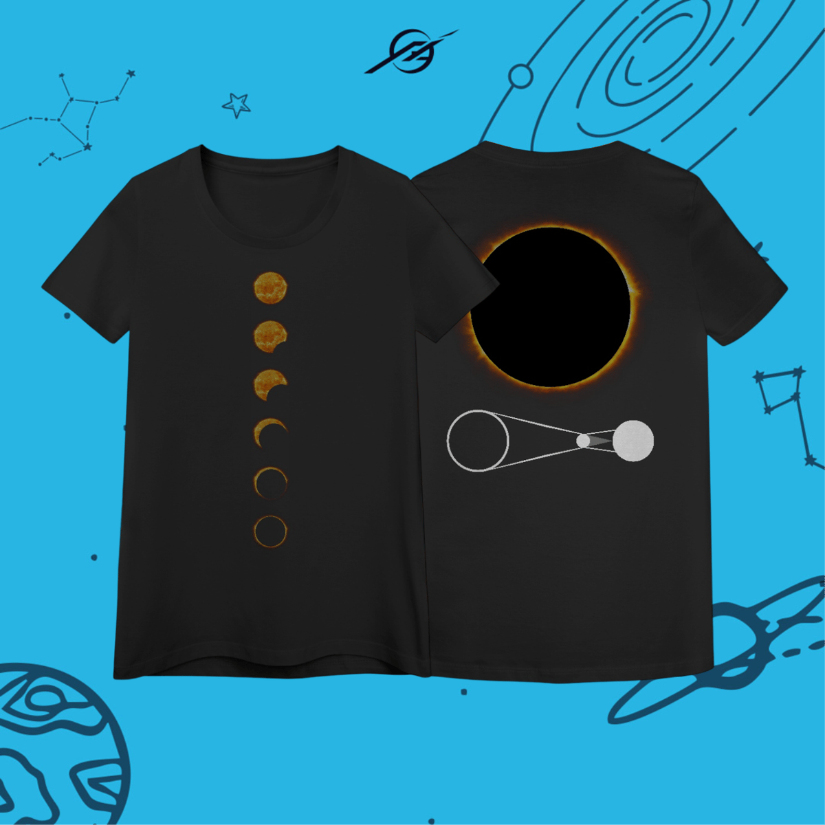 Nome do produto: Camiseta Feminina Solar Eclipse