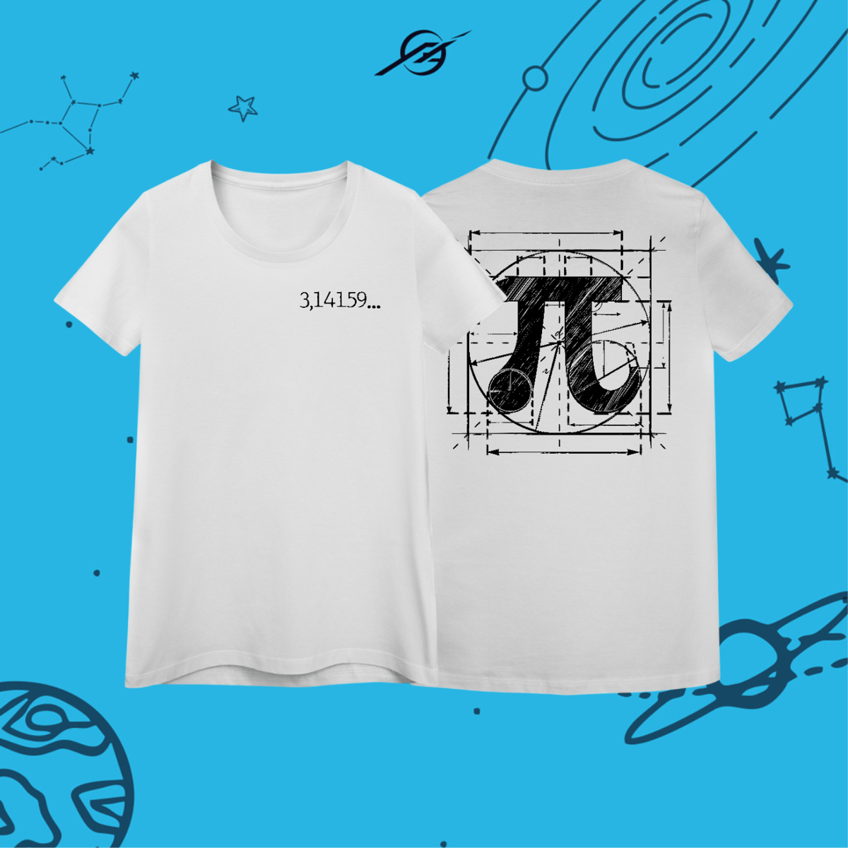 Nome do produto: Camiseta Feminino Número de Pi