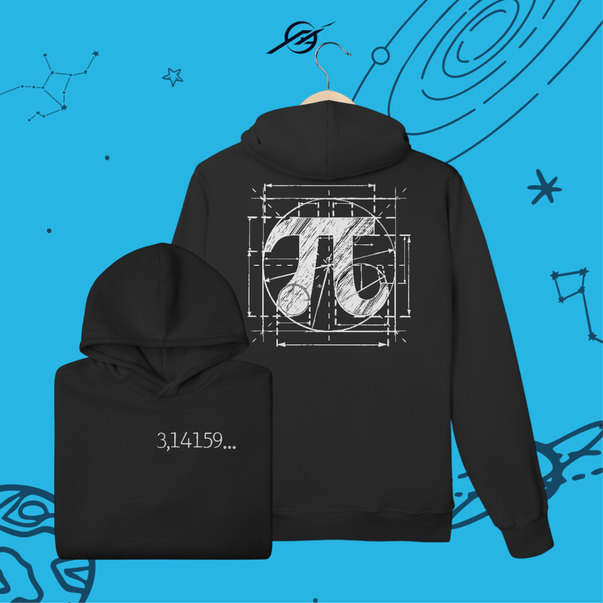 Nome do produto: Moletom Número de Pi