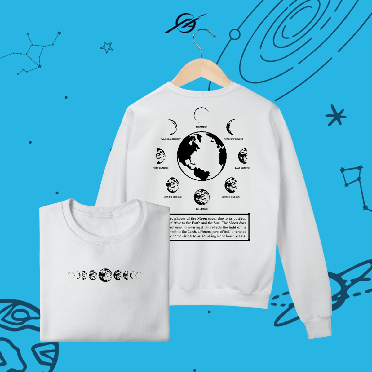 Nome do produto: Moletom Phases of the Moon