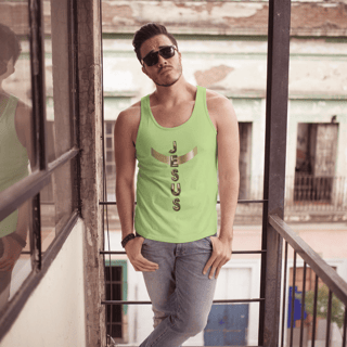 Nome do produto REGATA MASCULINA SPORT DRY UV DOURADA JESUS EM CRUZ ( varias cores )