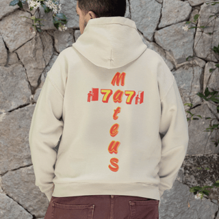 Nome do produto MOLETOM PRIME COM ZIPPER MATEUS 7.7 ESTAMPA LARANJA ( varias cores )