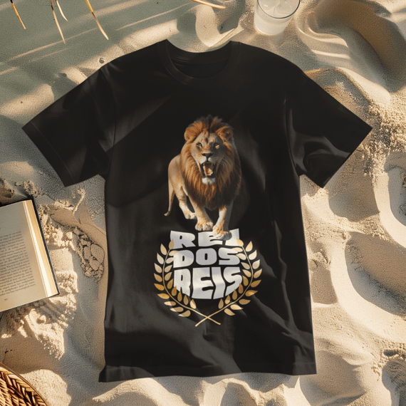 CAMISA QUALITY LEÃO REI DOS REIS 02 ( varias cores )