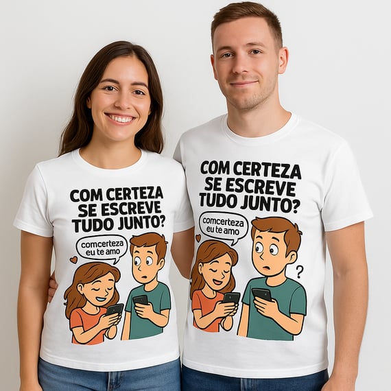 Camiseta Prime “Com Certeza Se Escreve Junto”