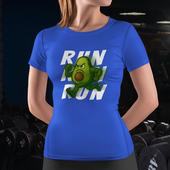 Camiseta Baby Long Dry UV - Feminina InVoccado Run Run Run