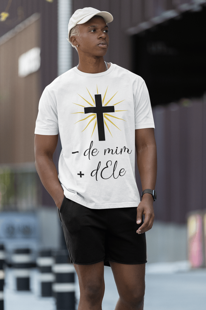 Nome do produto: Camiseta Mais Dele Preta