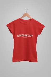 Nome do produto Camiseta feminina Baby Look Raccoon City