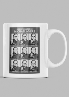 Caneca 325ml - Expressões de Michael Myers