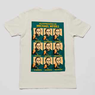 Camiseta As expressões de Michael Myers