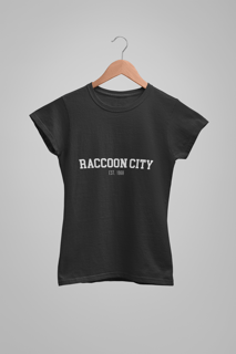 Nome do produto Camiseta feminina Baby Look Raccoon City