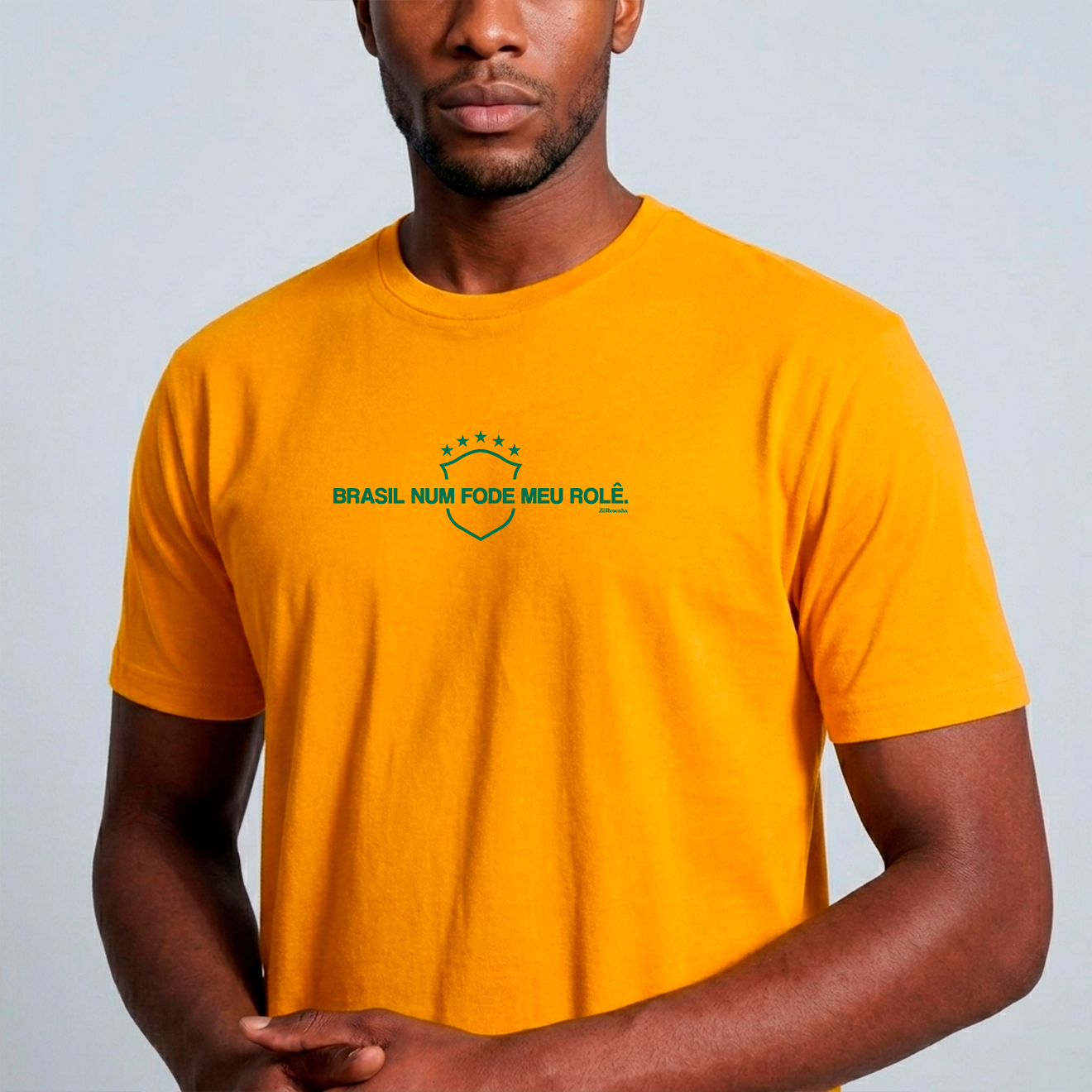 Camiseta Masculina Brasil Num Fode Meu Rolê Copa do Mundo 2026