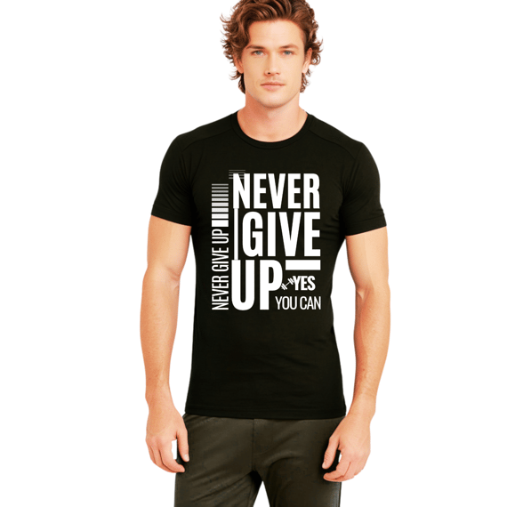T-Shirt Never Give Up - Prime