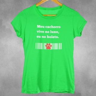 Nome do produto Camiseta Dog Boleto 
