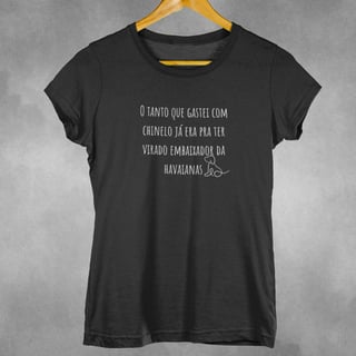 Nome do produto Camiseta Dog Havaianas