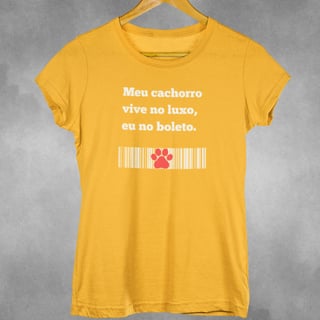 Nome do produto Camiseta Dog Boleto 