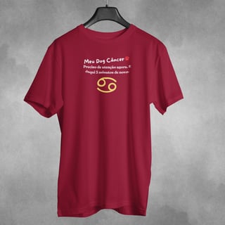 Nome do produto Camiseta Dog Câncer