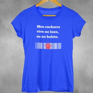 Nome do produto Camiseta Dog Boleto 