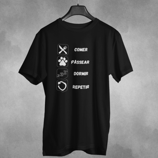 Nome do produto Camiseta Dog Rotina